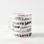Mug Love Marker Texture Arrière - plan sans couture (Devant gauche)