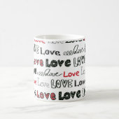 Mug Love Marker Texture Arrière - plan sans couture (Centre)