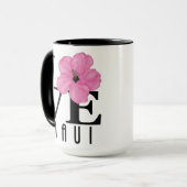 Mug LOVE Maui Rose 15oz (Devant gauche)