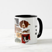 Mug Love me, love my dog humorous (Devant droit)