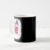 Mug Love Messy Bun Homeschool Teacher Squad Valentine  (Devant gauche)