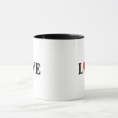 Mug LOVE Minimaliste Élégant (Centre)
