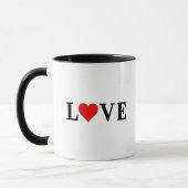 Mug LOVE Minimaliste Élégant (Gauche)