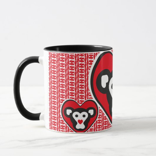 Mug LOVE MONKEY LOVE SPECIAL by Masanser (Gauche)