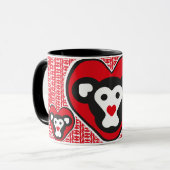 Mug LOVE MONKEY LOVE SPECIAL by Masanser (Devant gauche)