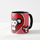 Mug LOVE MONKEY LOVE SPECIAL by Masanser (Devant droit)
