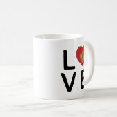 Mug Love - Monténégro Drapeau (Devant droit)