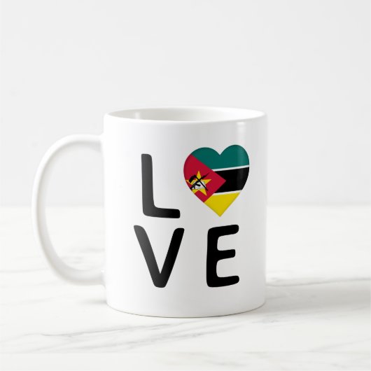 Mug Love - Mozambique Drapeau (Gauche)