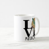 Mug LOVE Muskogee OK 11oz (Devant droit)