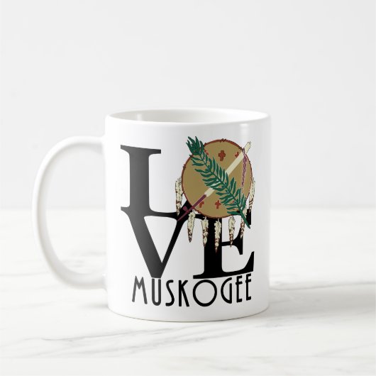 Mug LOVE Muskogee OK 11oz (Gauche)