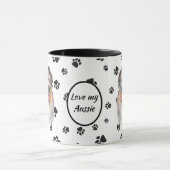 Mug Love My Aussie Dog Pawprint (Centre)