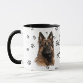 Mug Love My Belgian Tervuren Dog Pawprint (Gauche)