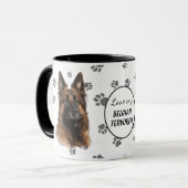 Mug Love My Belgian Tervuren Dog Pawprint (Devant gauche)