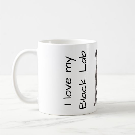 Mug Love My Black Lab (Gauche)