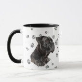 Mug Love My Cane Corso Dog Pawprint (Gauche)
