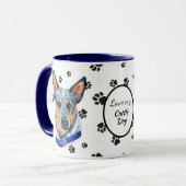 Mug Love My Cattle Chien Pawprint (Devant gauche)