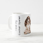 Mug Love My Cocker Spaniel (Devant gauche)
