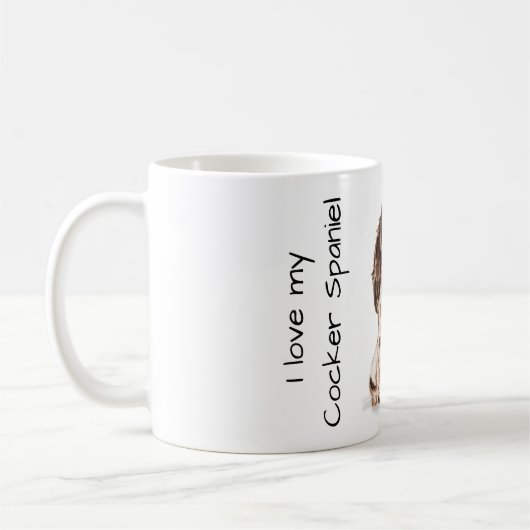 Mug Love My Cocker Spaniel (Gauche)