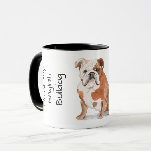 Mug Love My English Bulldog (Devant gauche)