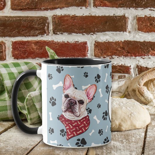 Mug Love My French Bulldog Pawprint