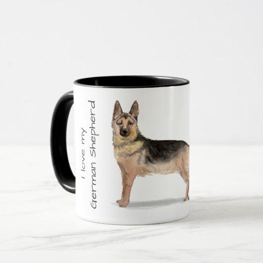 Mug Love My German Shepherd (Devant gauche)