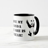 Mug Love My Panda, mais elle est une ours (Devant droit)