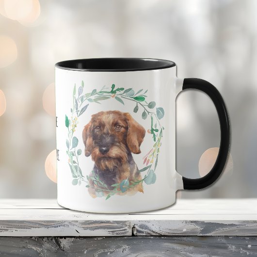 Mug Love My Wire Haired Doxie Wreath