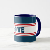 Mug Love nautique design (Devant droit)