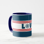 Mug Love nautique design (Devant gauche)