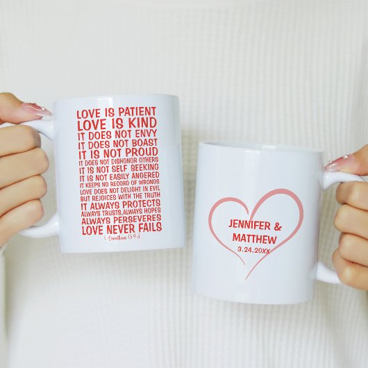 Mug Love Never Fails Personalized