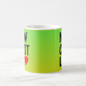 Mug Love NEWCASTLE (ou vous texte) Coeur sur Green Gol (Centre)