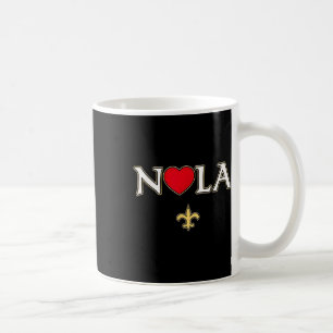 Mug Love Nola Nouvelle Orléans Fleur De Lis Heart Nola