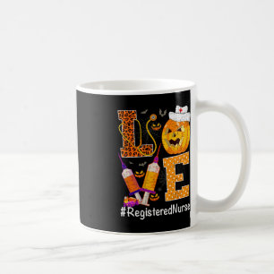 Mug Love Nurse Life Citrouille Leopard Halloween S'ins