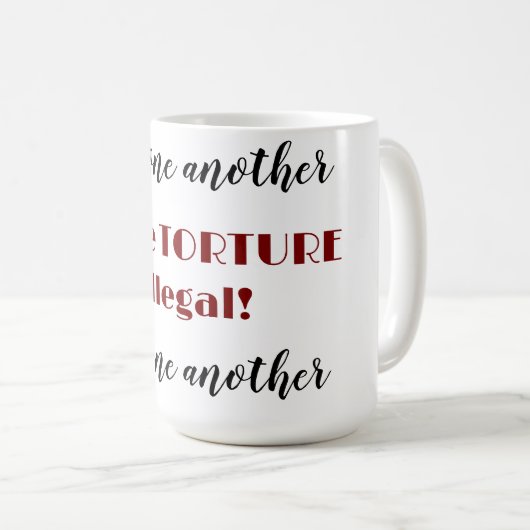 Mug Love one another  (Devant droit)