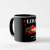 Mug Love One Chocolate at a Time Drôle Citation (Devant gauche)