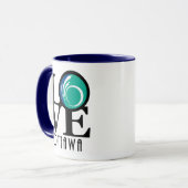 Mug LOVE Ottawa 11oz (drapeau de la ville) (Devant gauche)