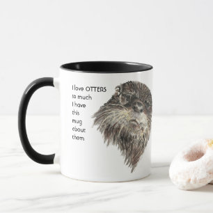 Mug Love OTTERS tellement que je me plaisante Citer Mu