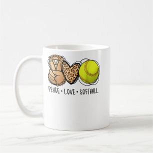 Mug Love paisible Softball Mères Fête des Mères Softba