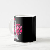 Mug Love Paris Heart Eiffel Tower Souvenir France Fren (Devant gauche)