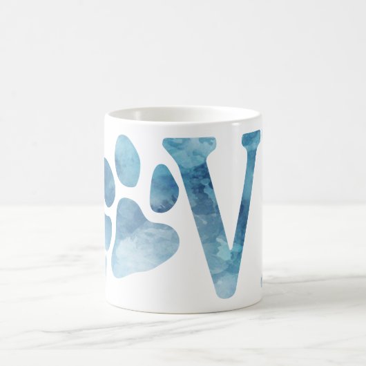 Mug Love Paw Blue (Centre)