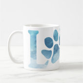 Mug Love Paw Blue (Gauche)