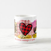 Mug Love Peace Beagle Animal de compagnie Amoureux des (Centre)