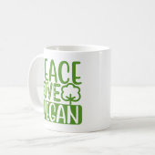 Mug Love Peace Vegan (Devant gauche)