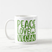 Mug Love Peace Vegan (Gauche)