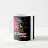 Mug Love Proverbes Bible Verse Neon Paint Splatter (Devant gauche)