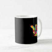 Mug Love Puzzle Main Sign Language Sensibilisation sur (Devant droit)