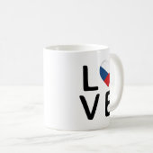 Mug Love - République tchèque Drapeau (Devant droit)