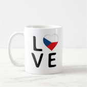 Mug Love - République tchèque Drapeau (Gauche)