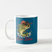 Mug Love Retro Bites Fishing Fisherman Valentines Day  (Gauche)