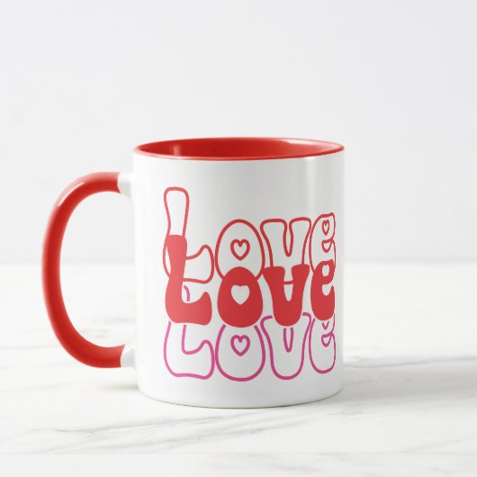Mug Love Retro Valentine (Gauche)